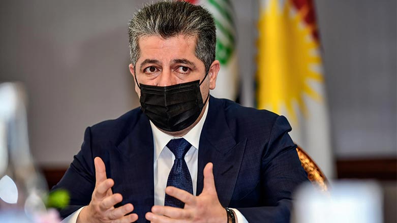 Kurdistan Region Prime Minister, Masrour Barzani during the meeting. (Photo: KRG)